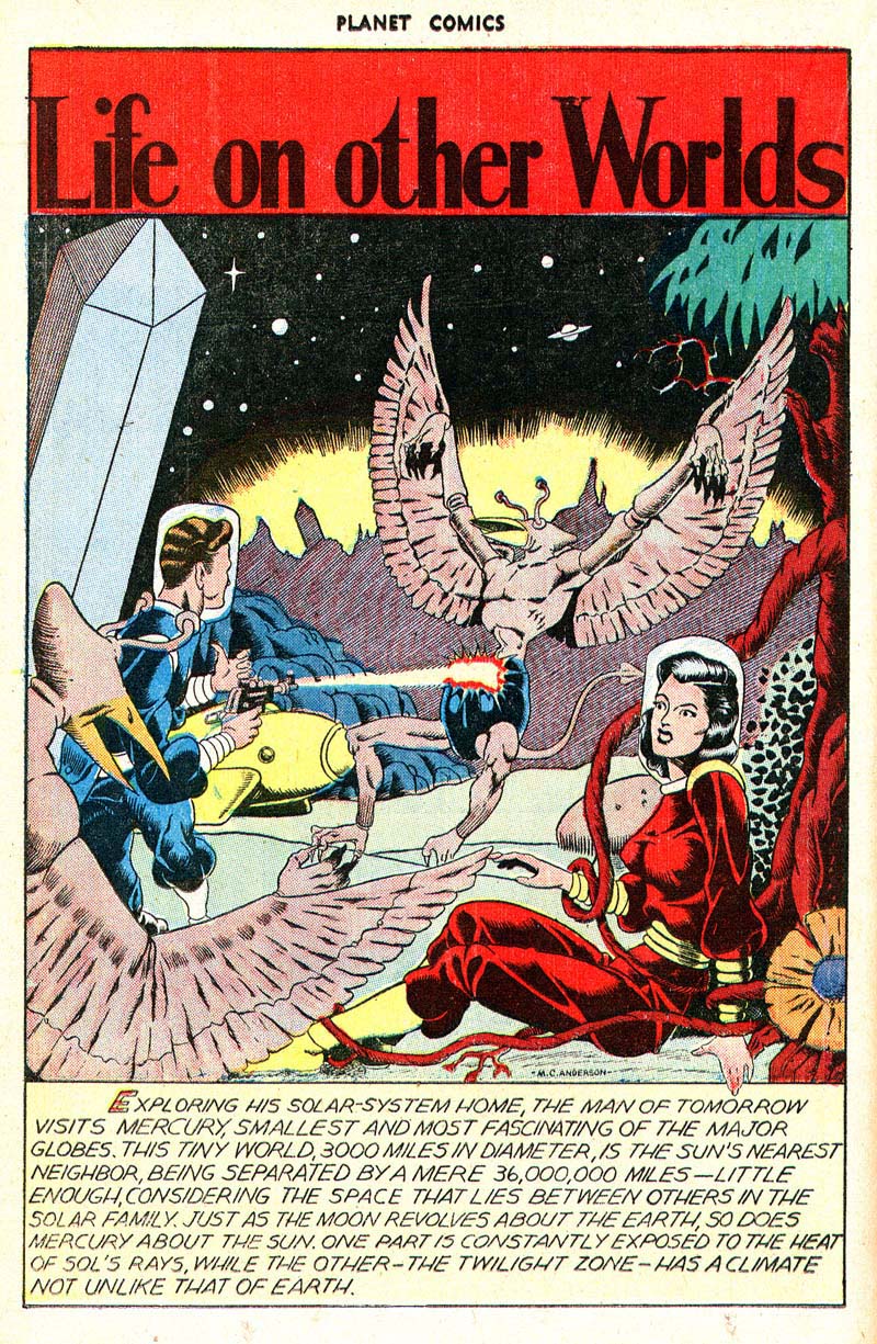 Planet Comics #43 (Fiction House), page 26. Public domain (US).