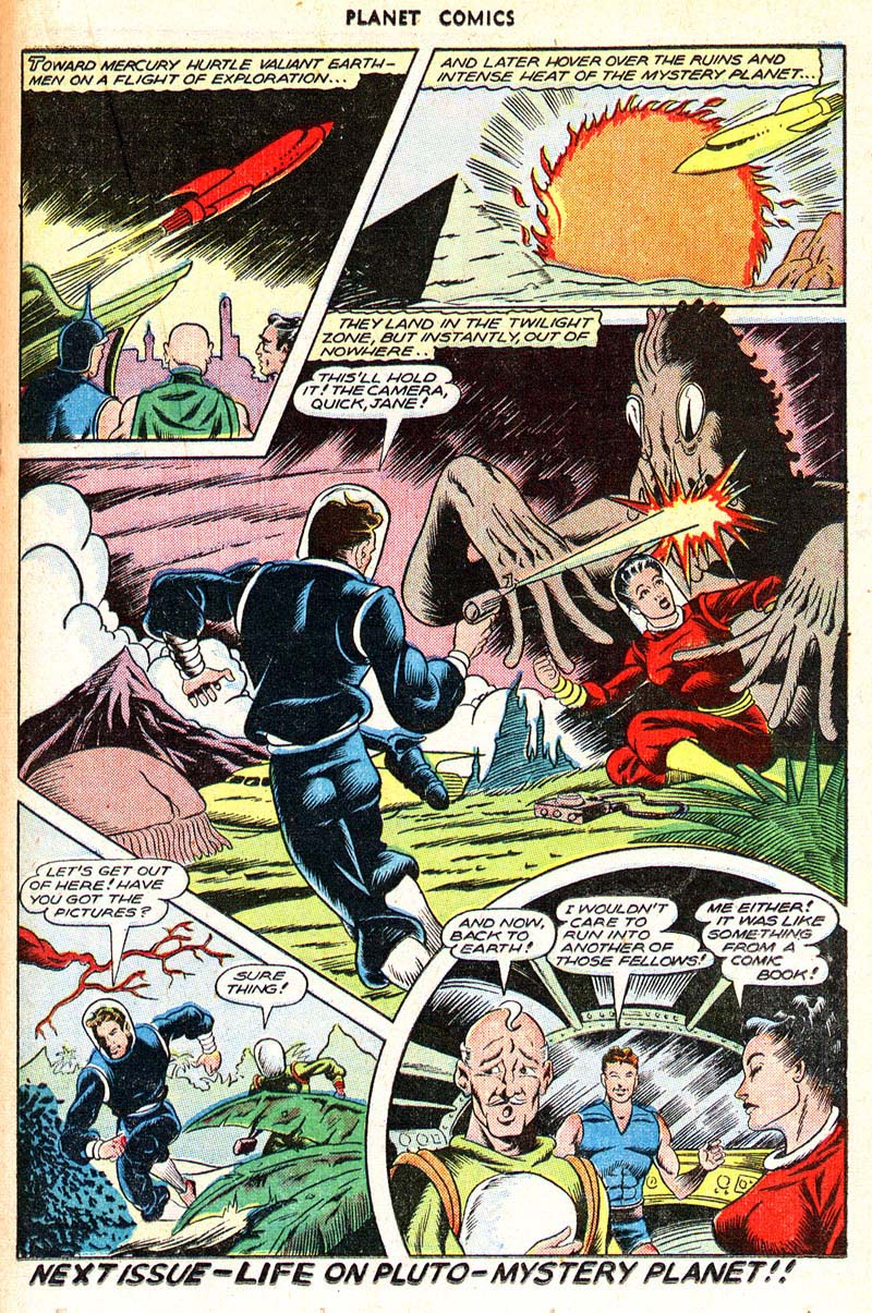 Planet Comics #43 (Fiction House), page 27. Public domain (US).