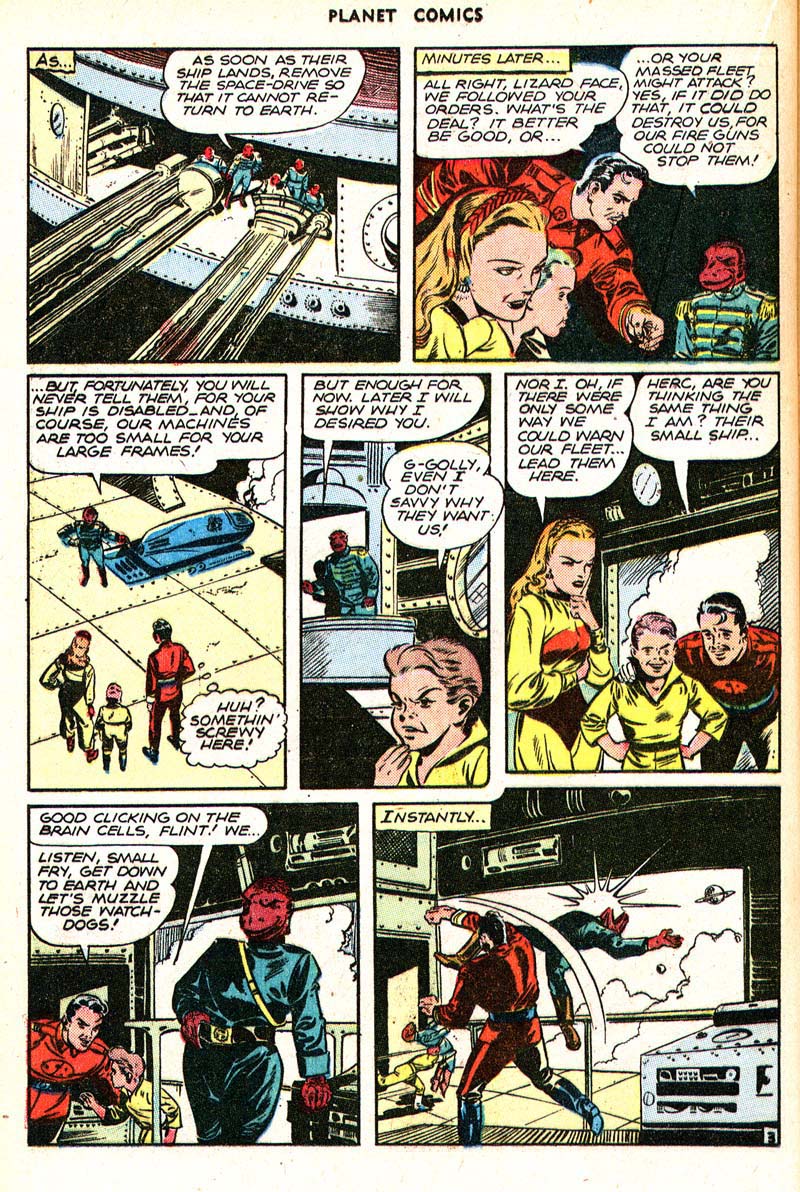 Planet Comics #43 (Fiction House), page 30. Public domain (US).