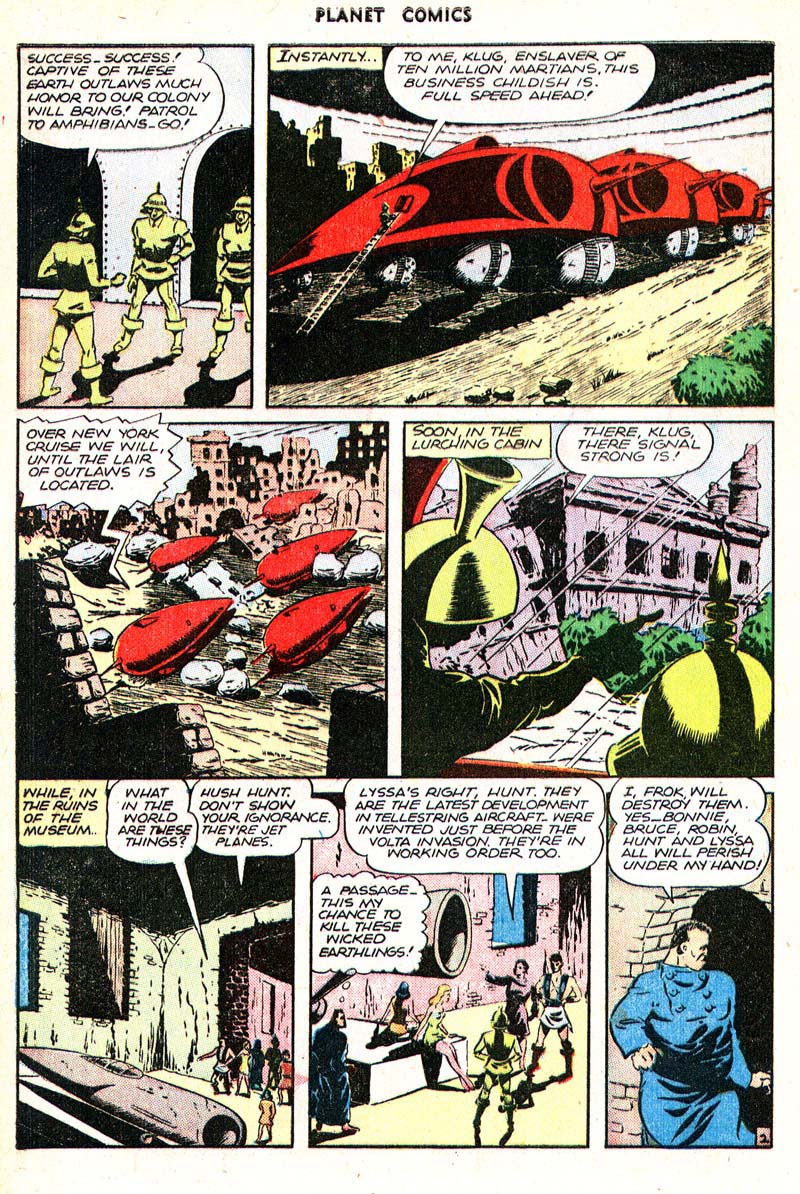 Planet Comics #43 (Fiction House), page 4. Public domain (US).