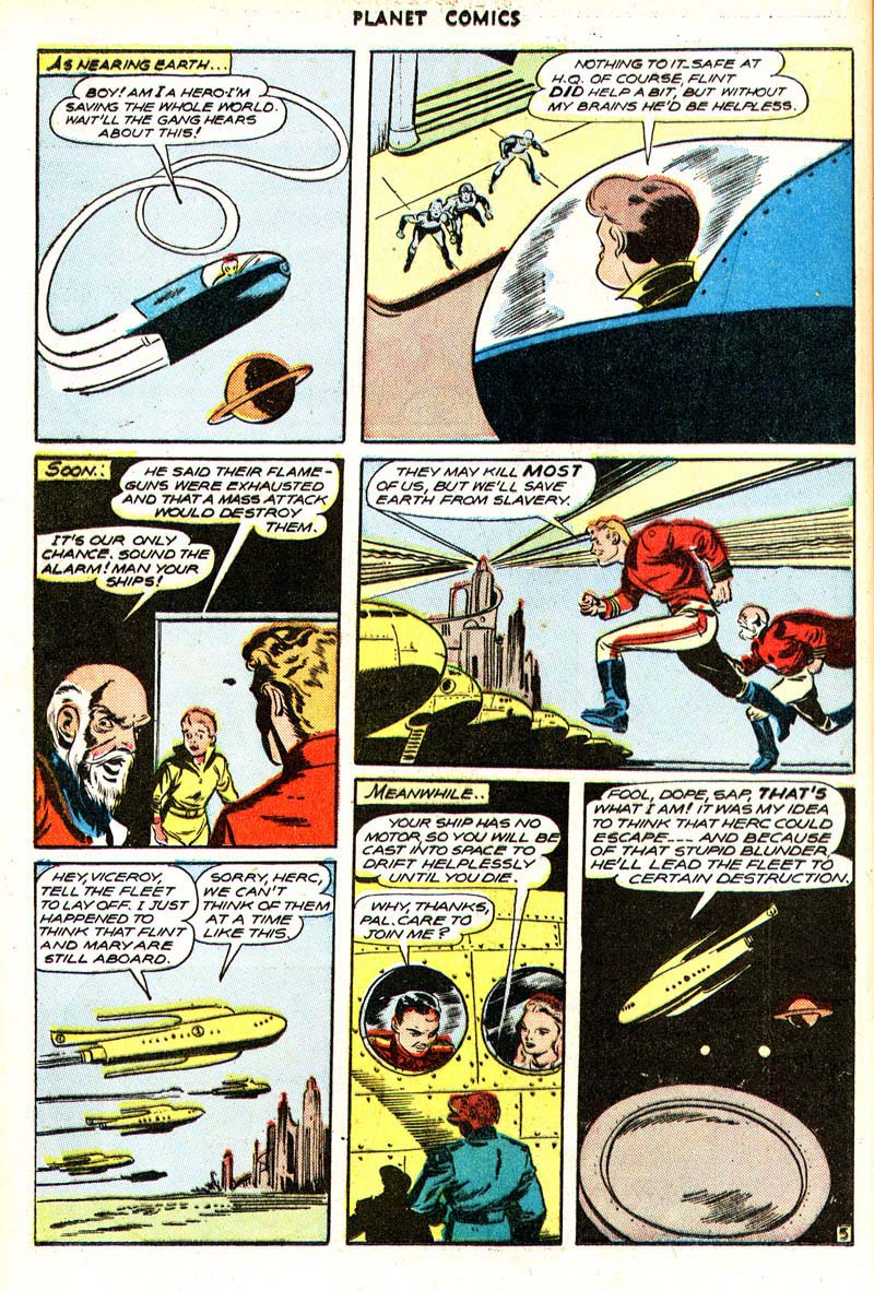 Planet Comics #43 (Fiction House), page 32. Public domain (US).