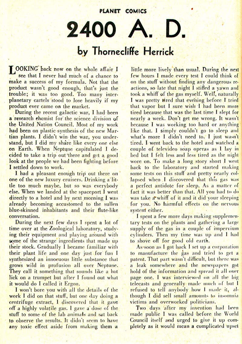 Planet Comics #43 (Fiction House), page 34. Public domain (US).