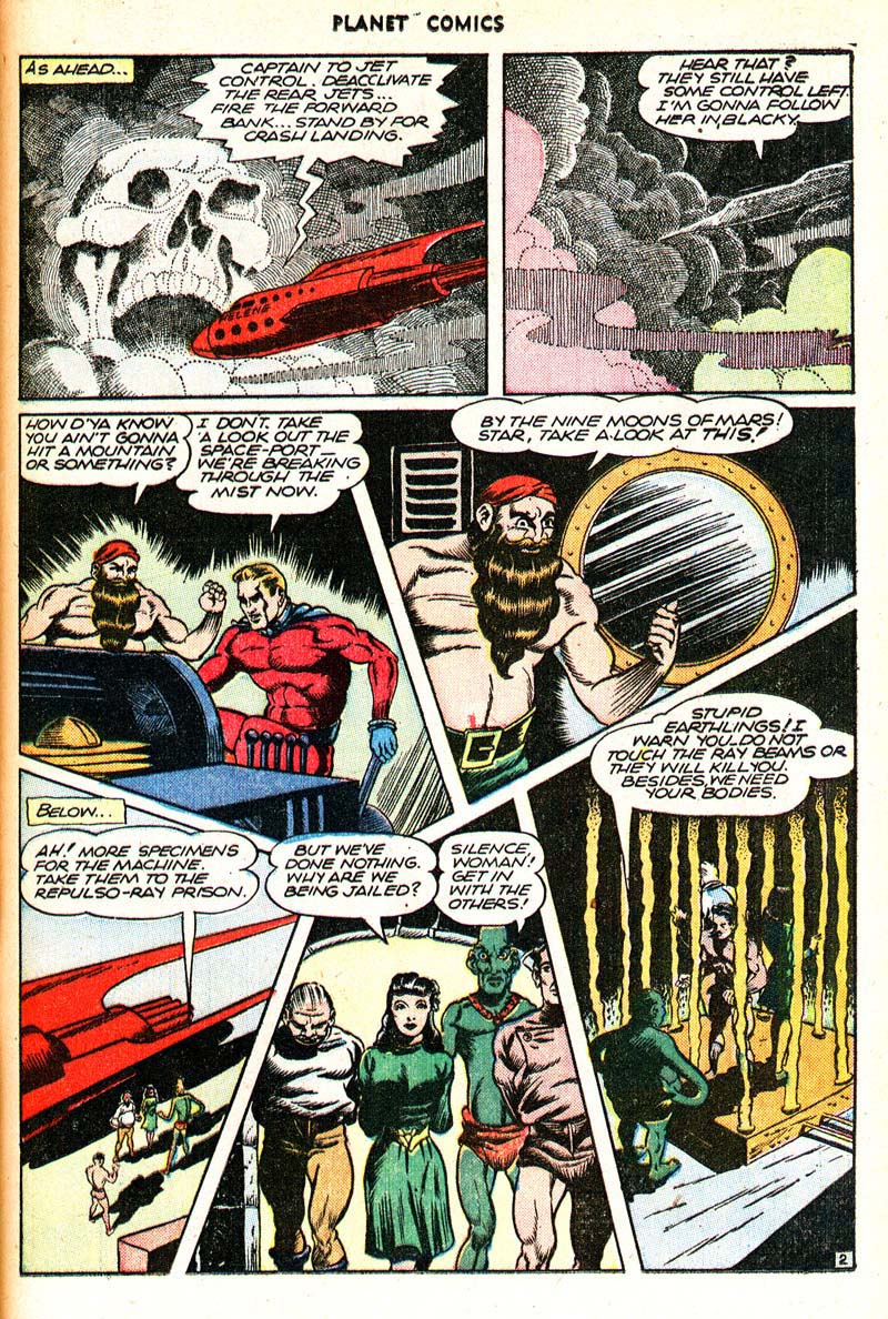 Planet Comics #43 (Fiction House), page 37. Public domain (US).