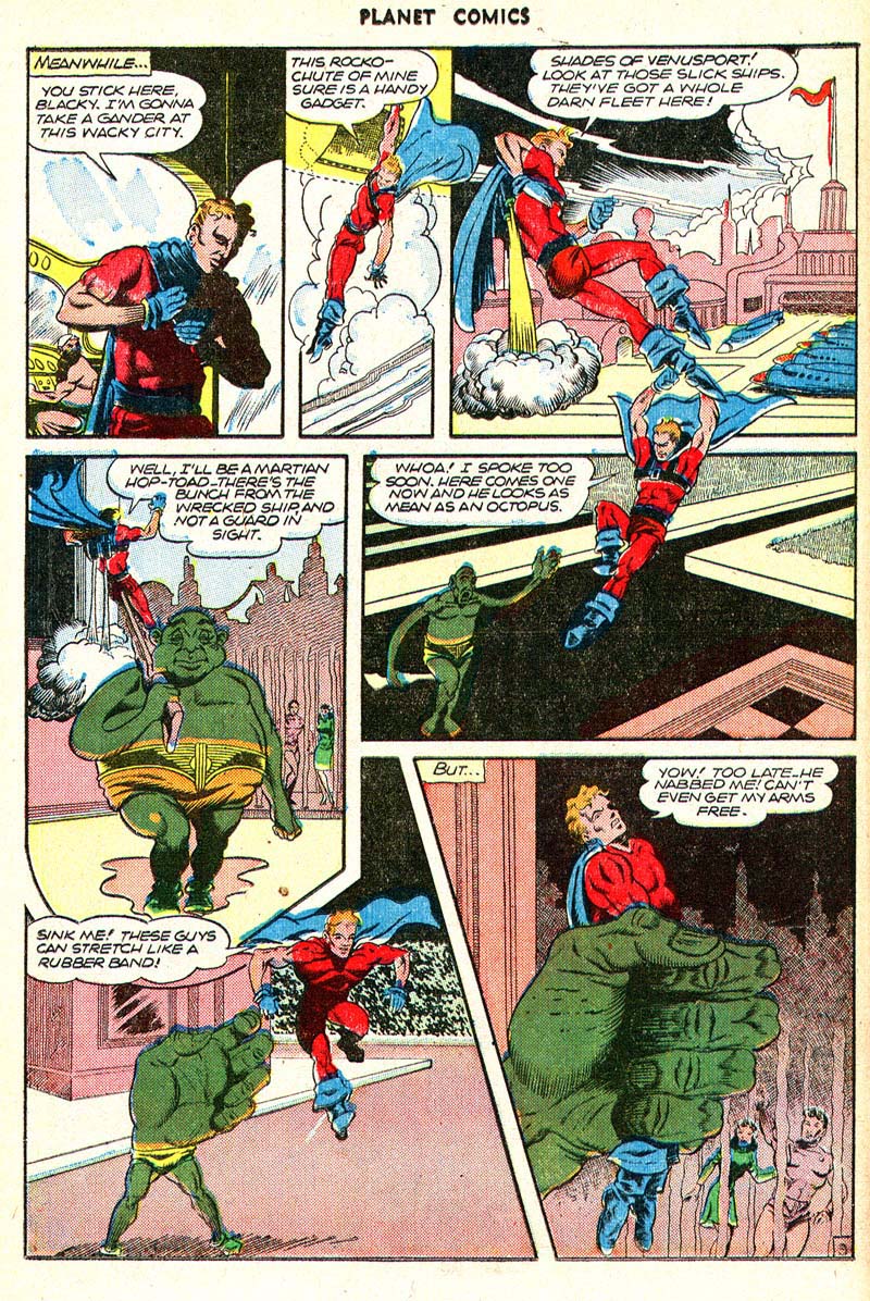 Planet Comics #43 (Fiction House), page 38. Public domain (US).