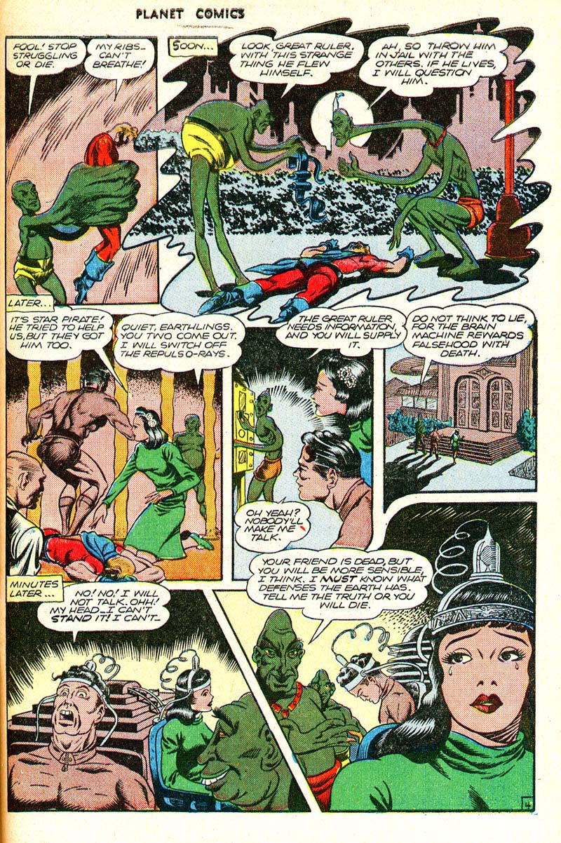 Planet Comics #43 (Fiction House), page 39. Public domain (US).