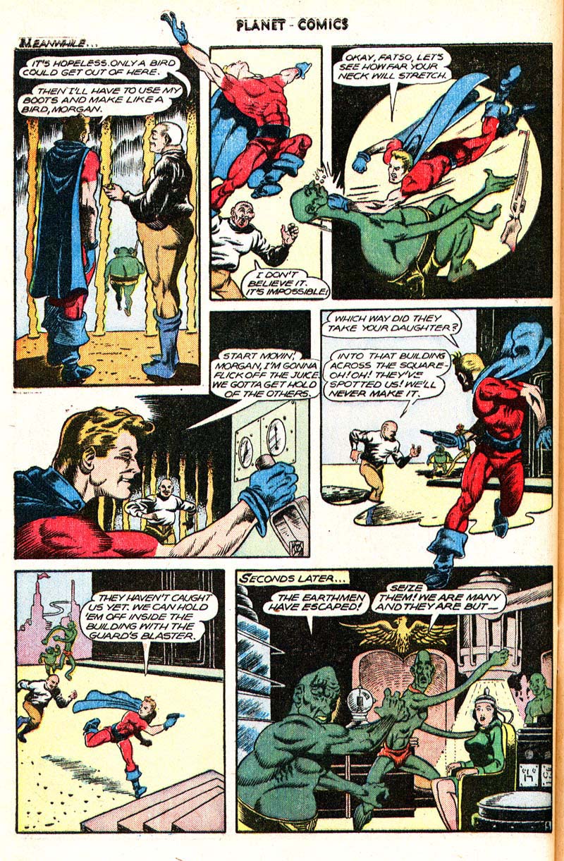 Planet Comics #43 (Fiction House), page 40. Public domain (US).