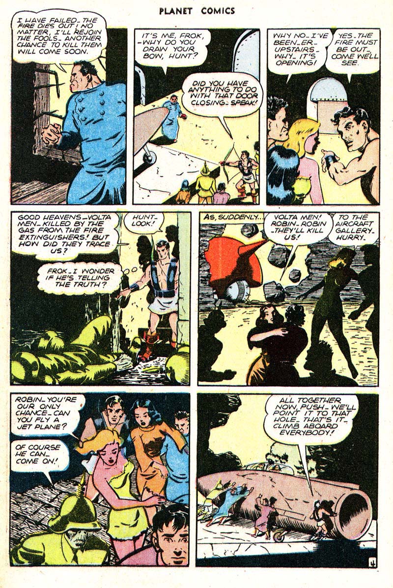Planet Comics #43 (Fiction House), page 6. Public domain (US).