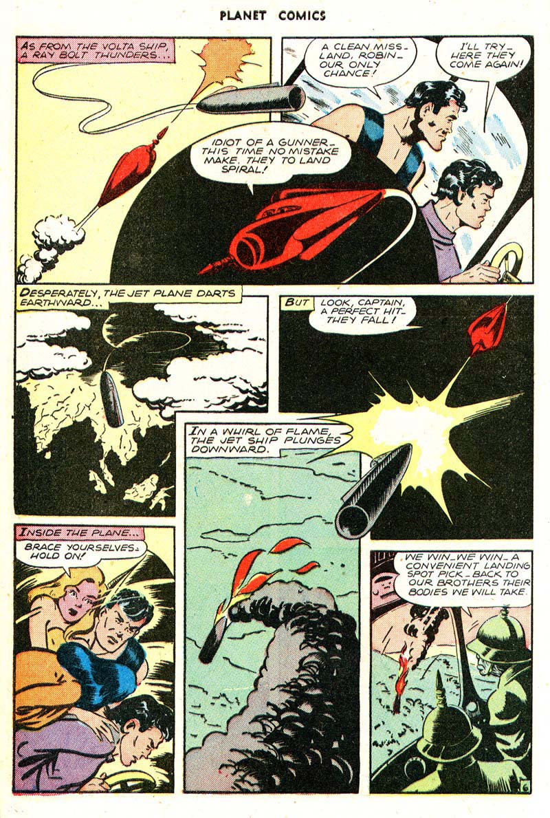 Planet Comics #43 (Fiction House), page 8. Public domain (US).
