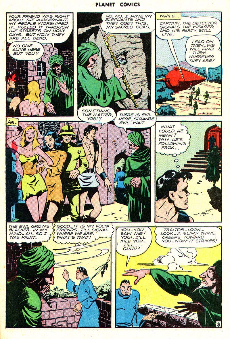 Planet Comics #43 (Fiction House), page 10. Public domain (US).