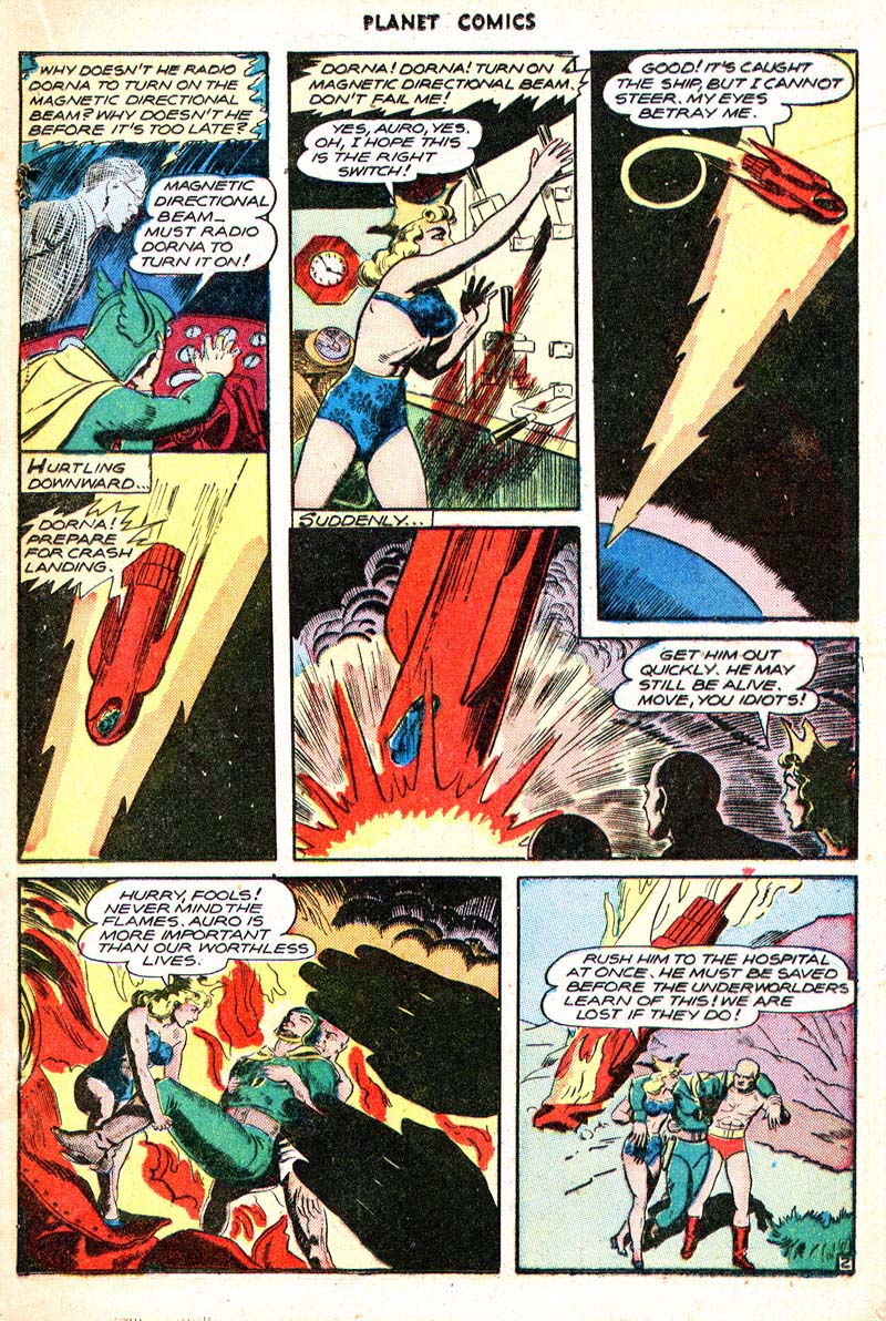 Planet Comics #44 (Fiction House), page 22. Public domain (US).