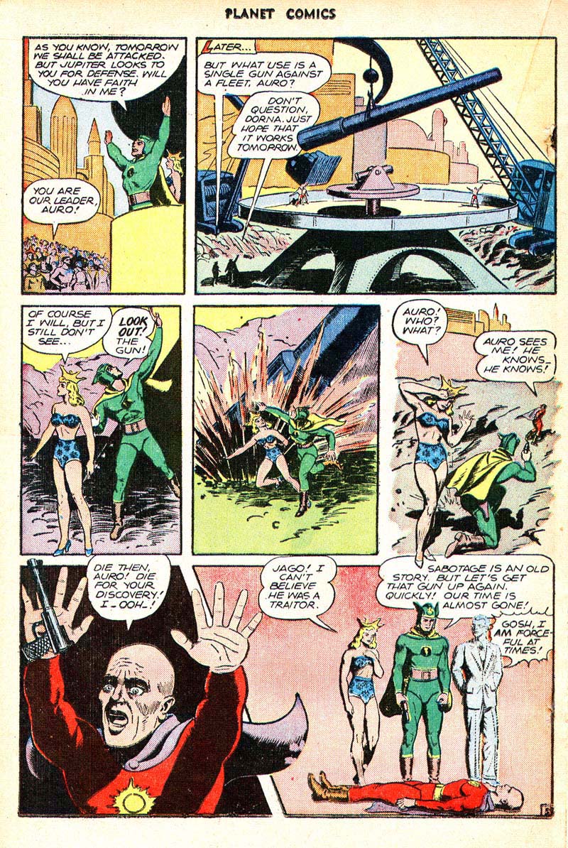 Planet Comics #44 (Fiction House), page 25. Public domain (US).
