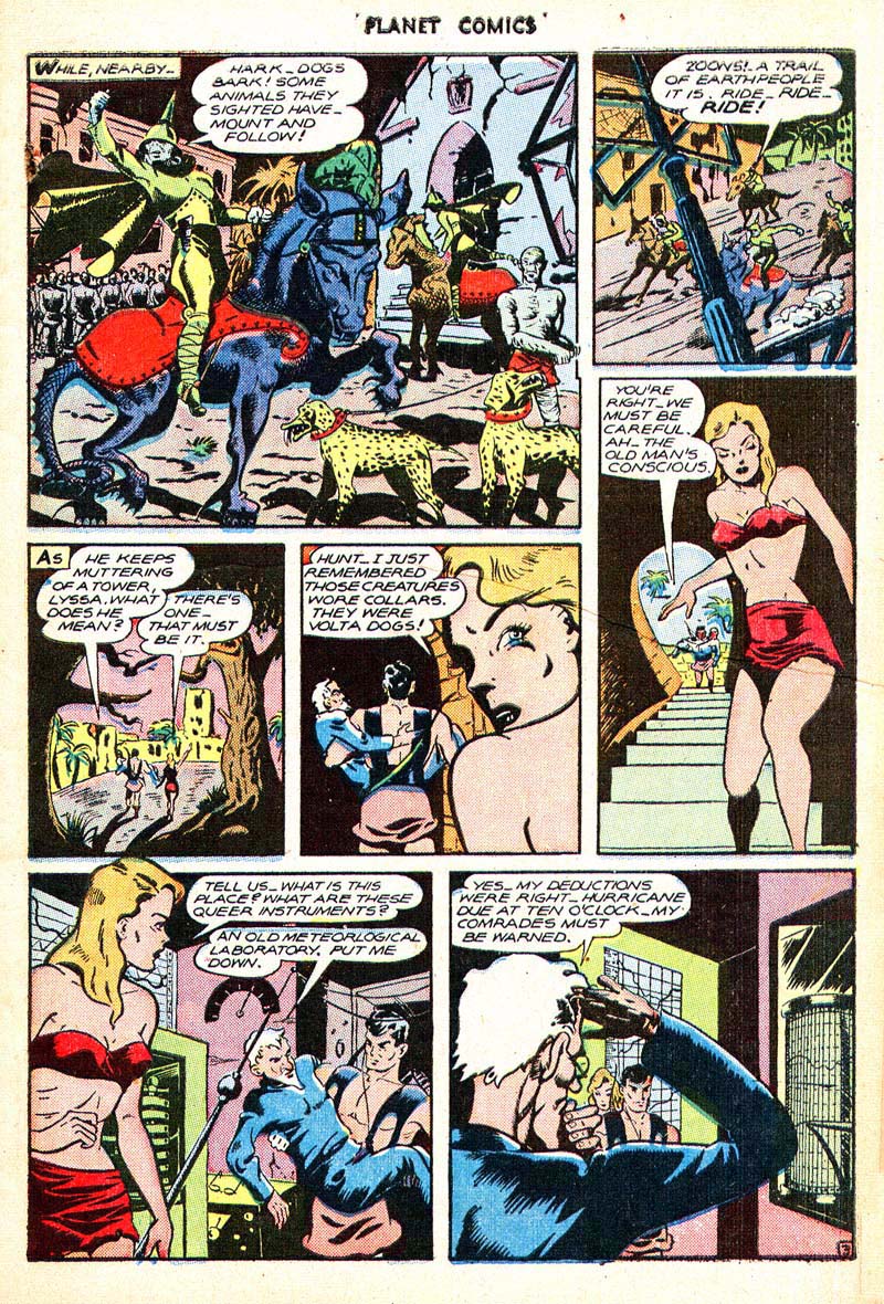 Planet Comics #44 (Fiction House), page 6. Public domain (US).