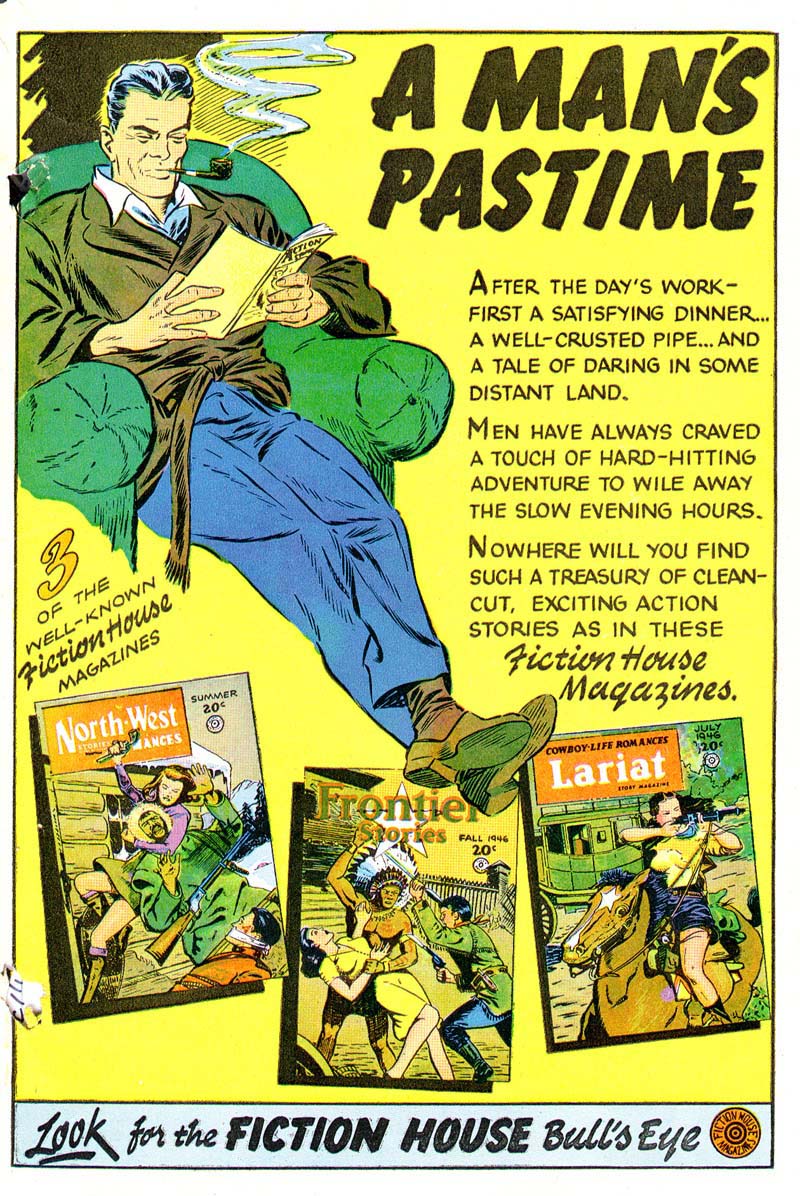 Planet Comics #44 (Fiction House), page 52. Public domain (US).
