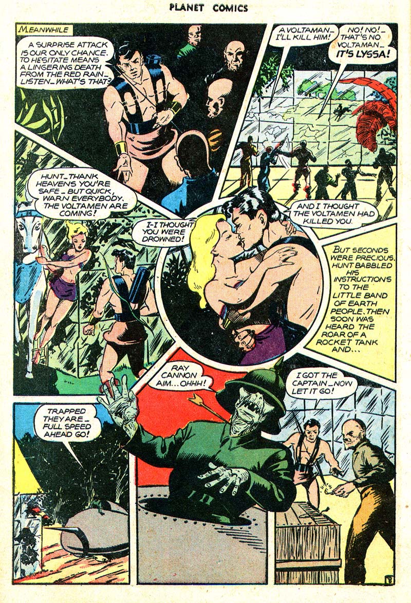 Planet Comics #45 (Fiction House), page 11. Public domain (US).