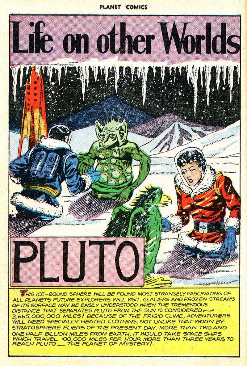 Planet Comics #45 (Fiction House), page 27. Public domain (US).