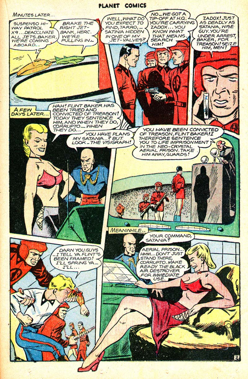 Planet Comics #45 (Fiction House), page 30. Public domain (US).