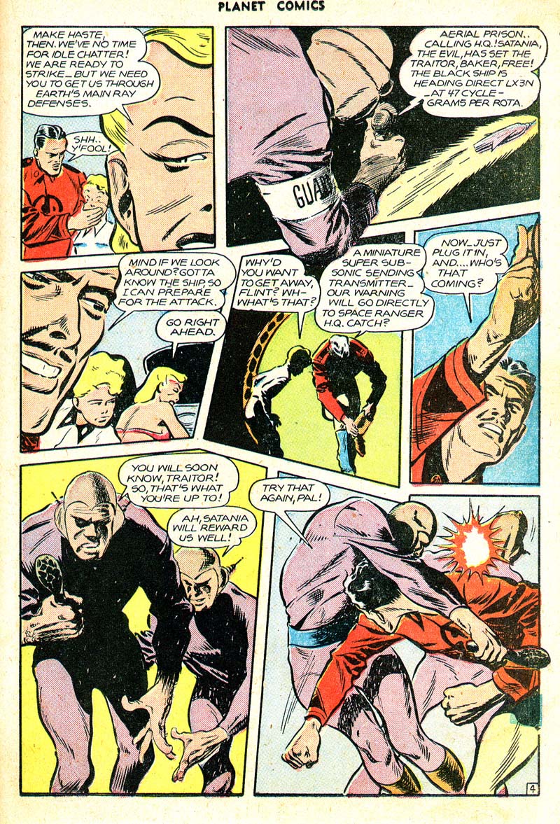 Planet Comics #45 (Fiction House), page 32. Public domain (US).