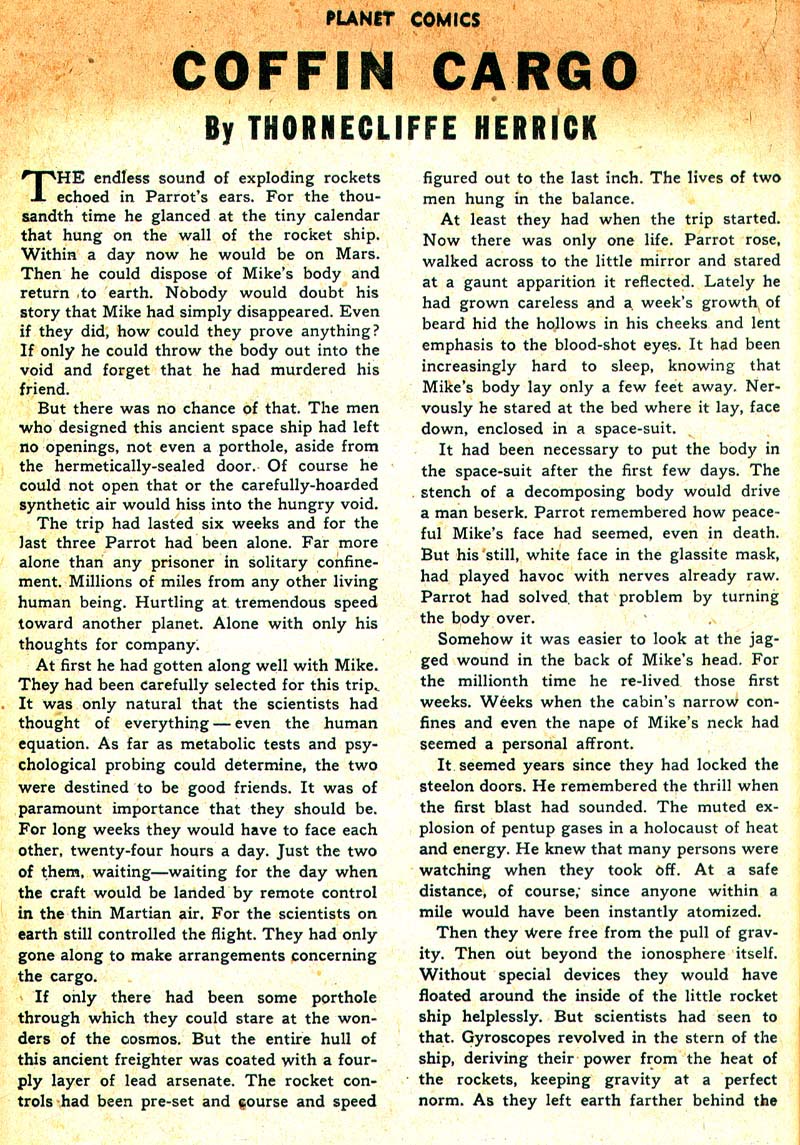 Planet Comics #45 (Fiction House), page 35. Public domain (US).
