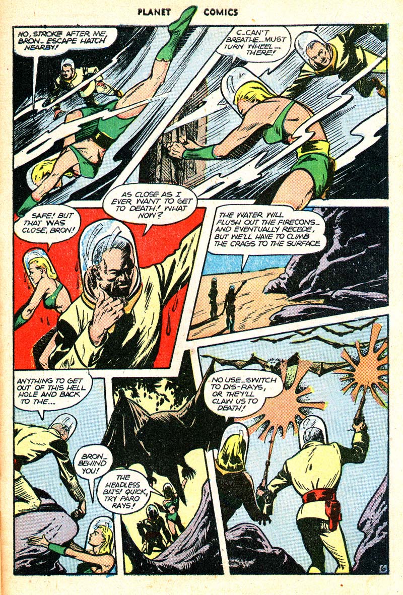 Planet Comics #45 (Fiction House), page 42. Public domain (US).