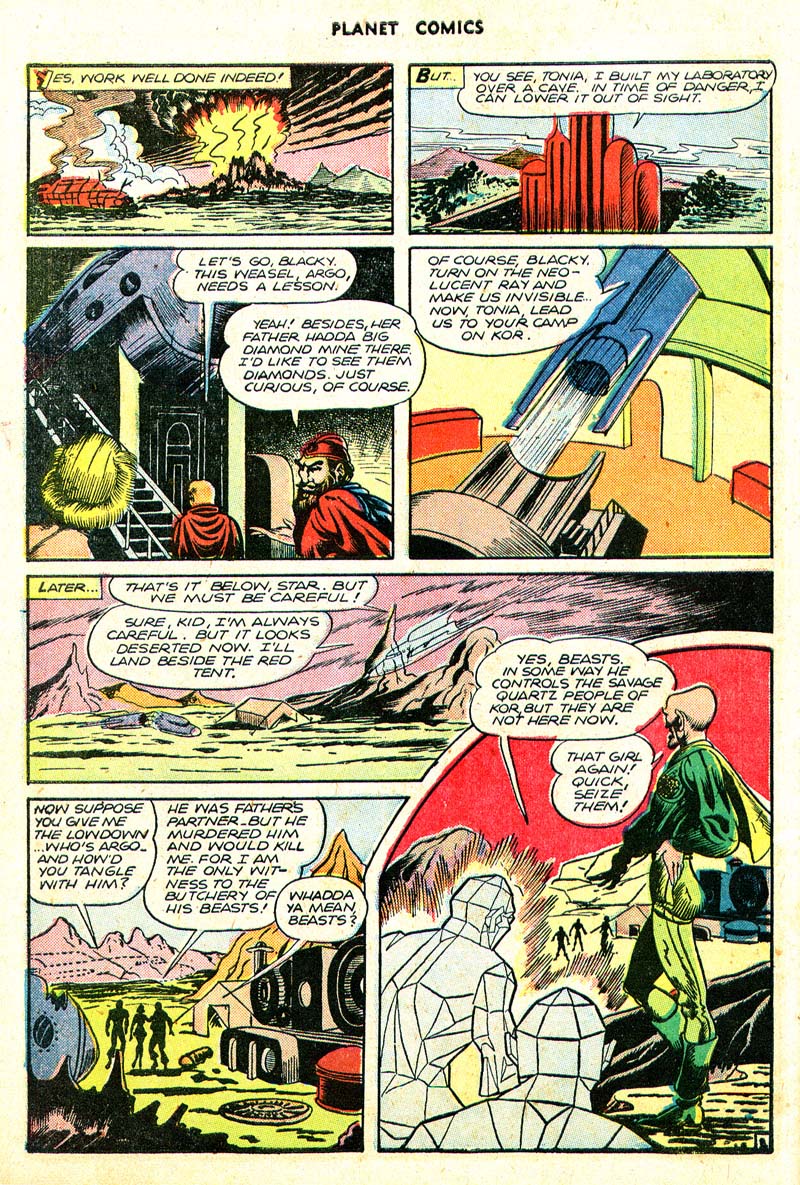 Planet Comics #45 (Fiction House), page 47. Public domain (US).