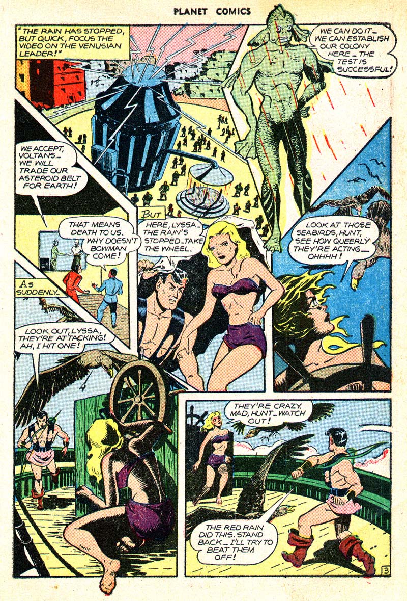 Planet Comics #45 (Fiction House), page 6. Public domain (US).