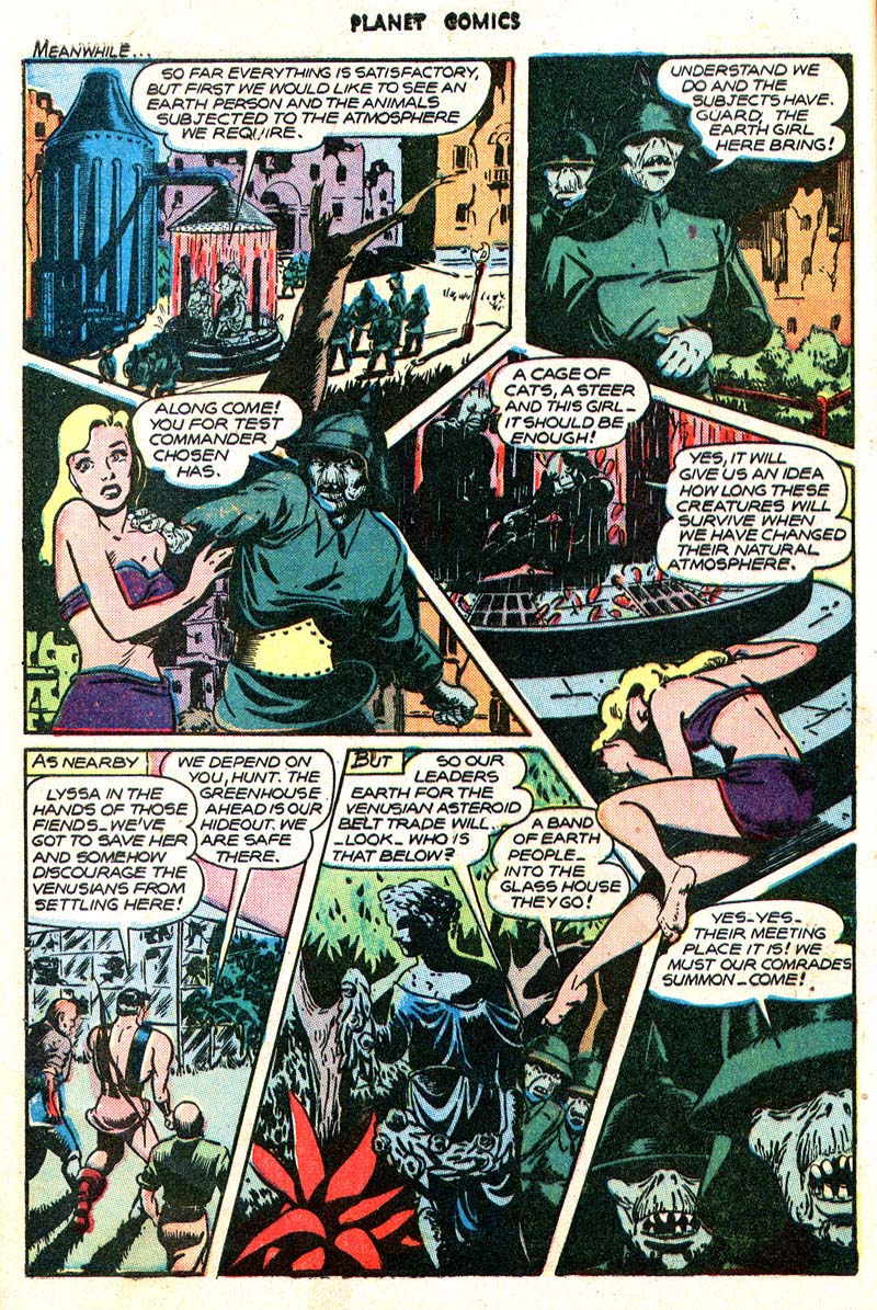 Planet Comics #45 (Fiction House), page 9. Public domain (US).