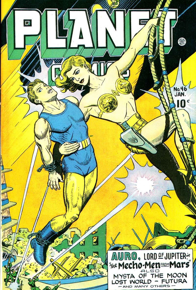 Planet Comics #46 (Fiction House), page 2. Public domain (US).