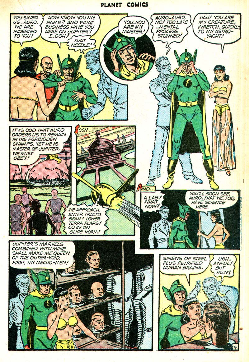 Planet Comics #46 (Fiction House), page 24. Public domain (US).