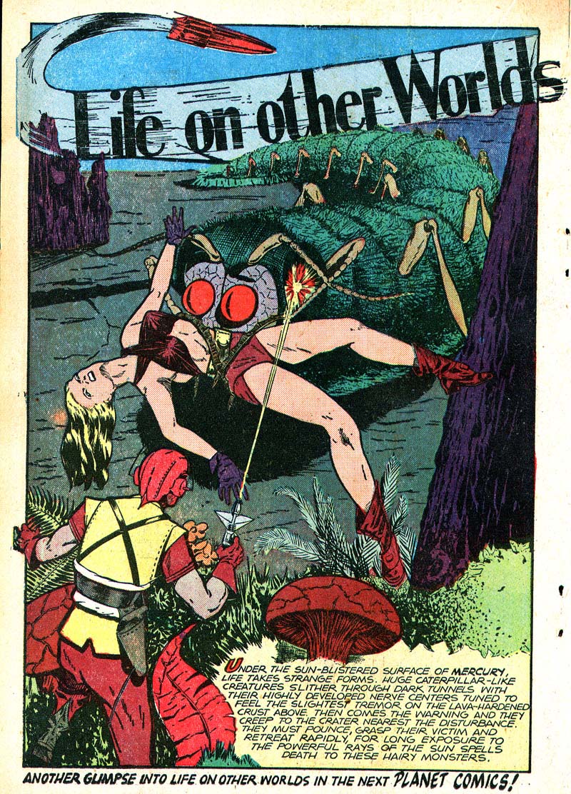 Planet Comics #46 (Fiction House), page 27. Public domain (US).