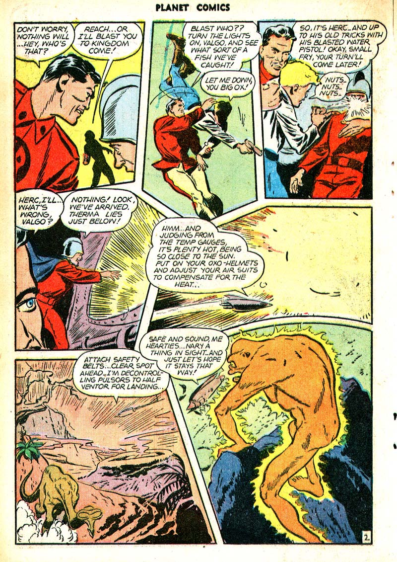 Planet Comics #46 (Fiction House), page 29. Public domain (US).