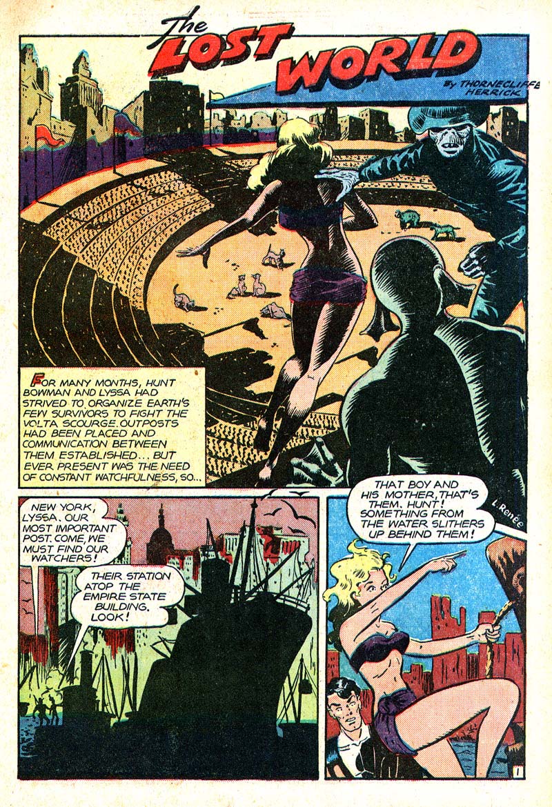Planet Comics #46 (Fiction House), page 4. Public domain (US).