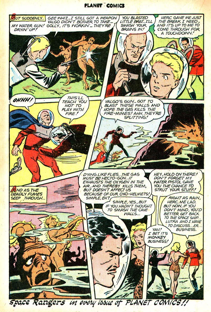 Planet Comics #46 (Fiction House), page 33. Public domain (US).