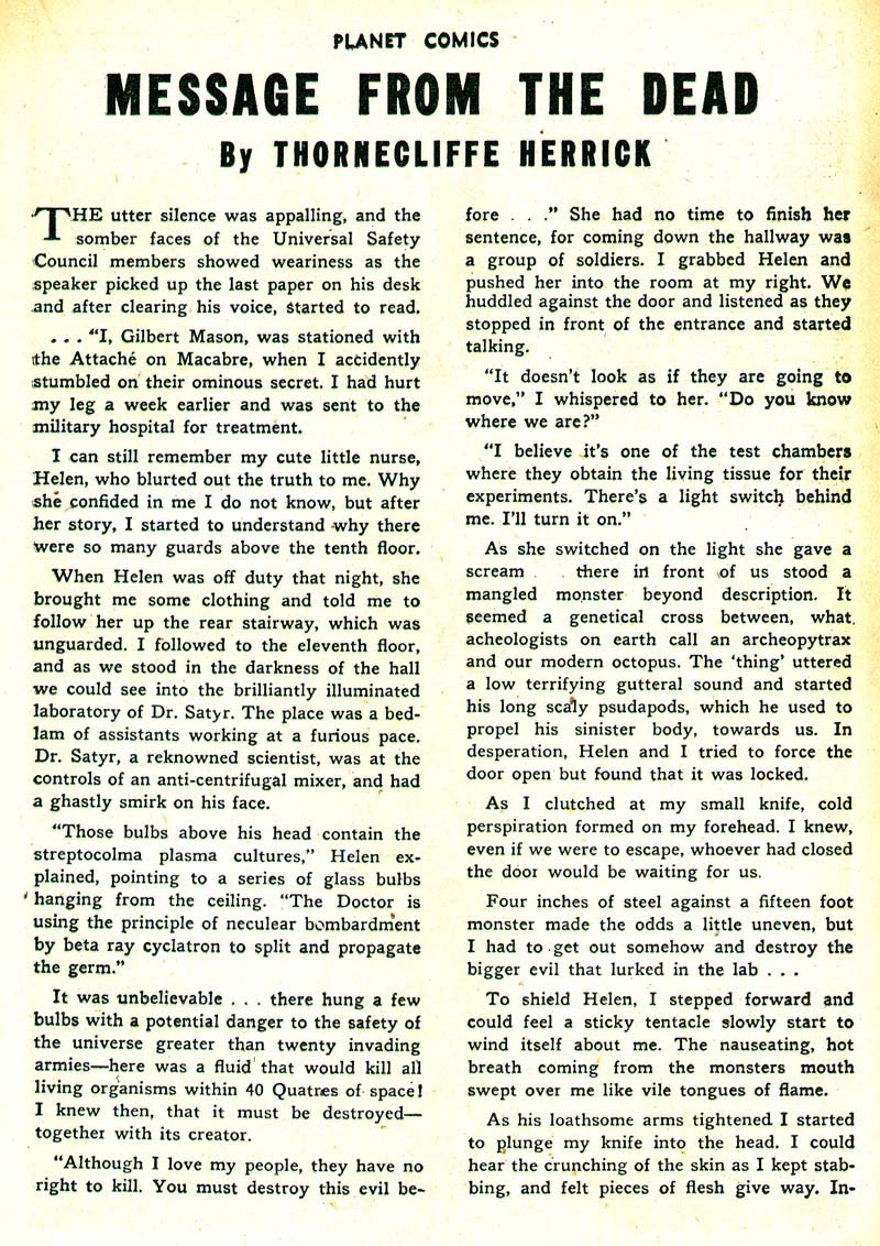 Planet Comics #46 (Fiction House), page 34. Public domain (US).