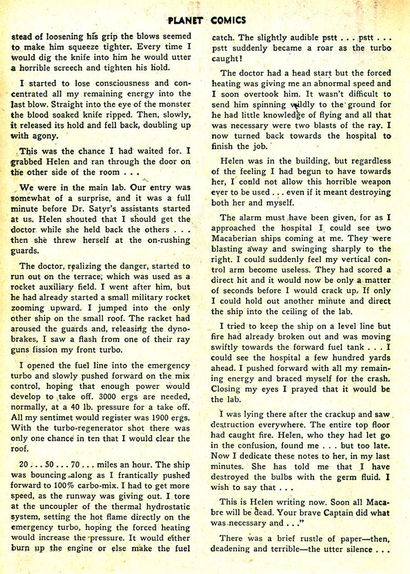 Planet Comics #46 (Fiction House), page 35. Public domain (US).