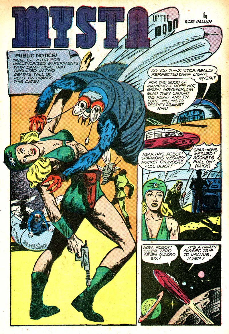 Planet Comics #46 (Fiction House), page 36. Public domain (US).
