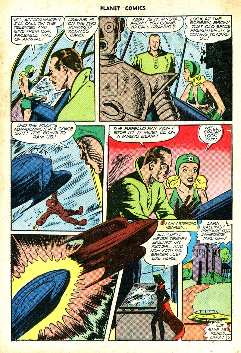 Planet Comics #46 (Fiction House), page 37. Public domain (US).