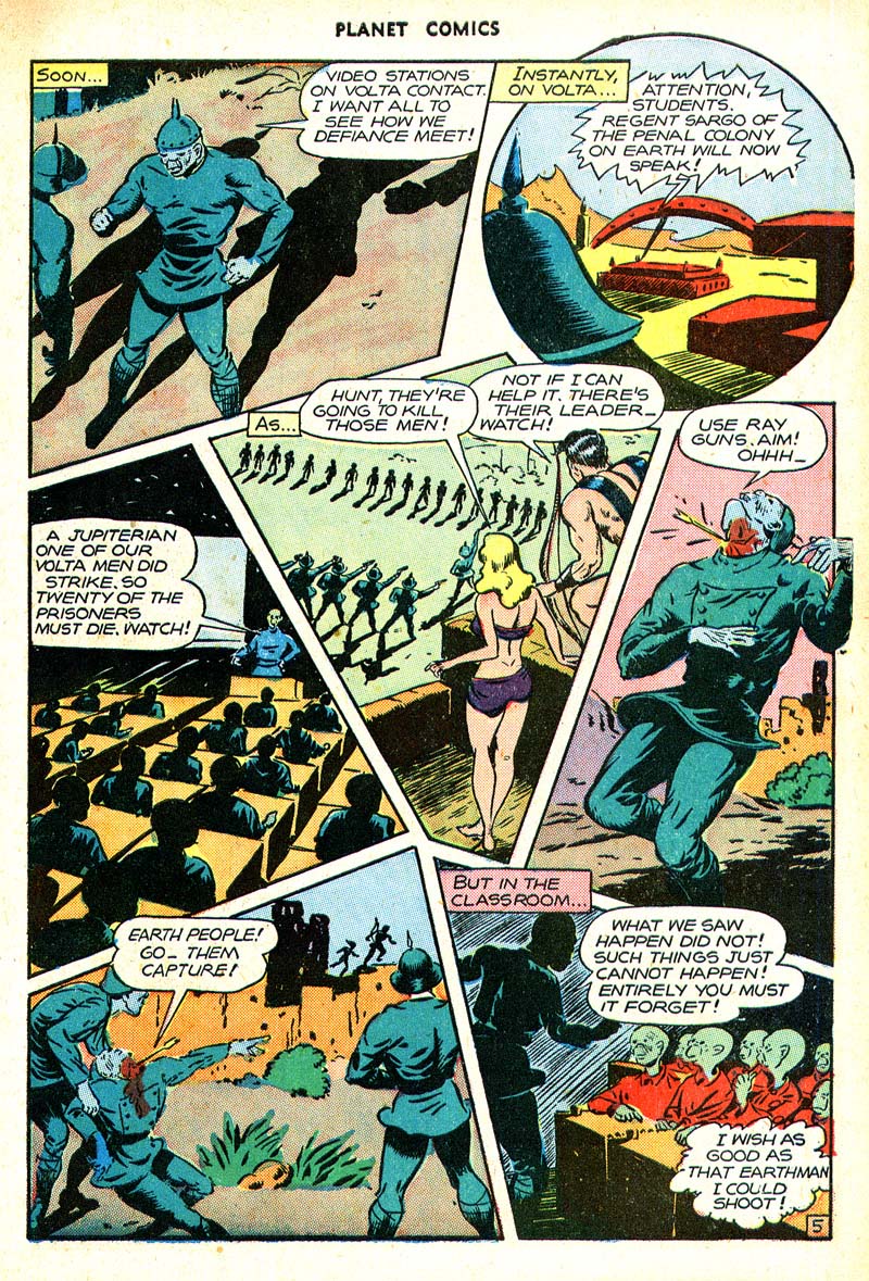 Planet Comics #46 (Fiction House), page 8. Public domain (US).