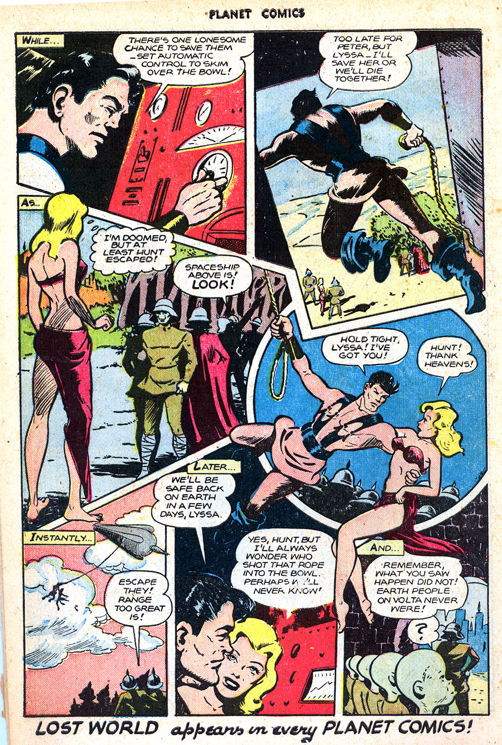 Planet Comics #47 (Fiction House), page 12. Public domain (US).