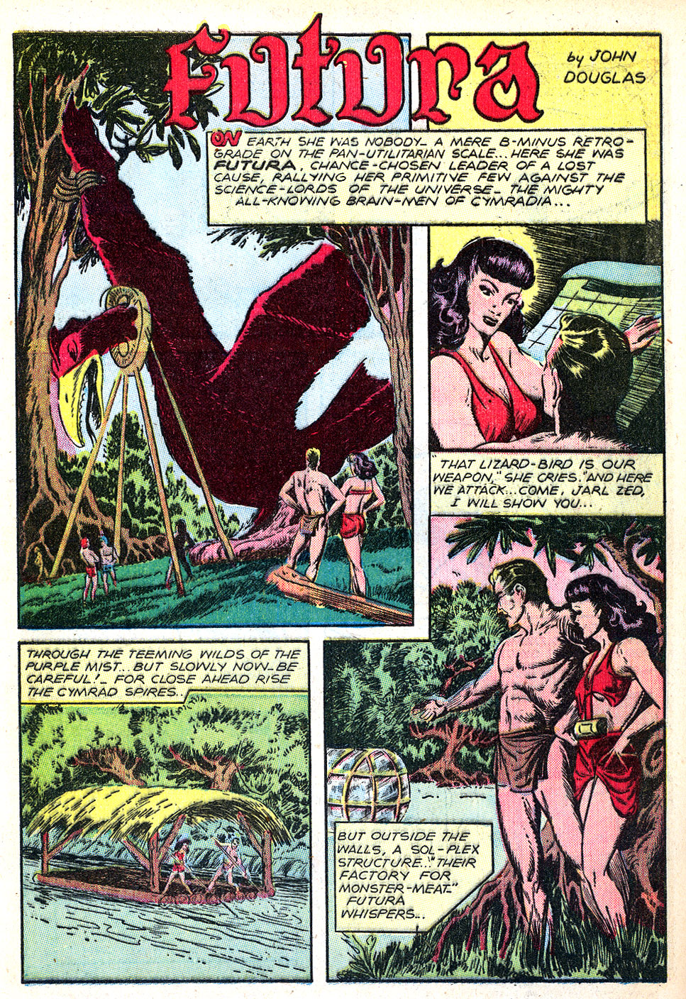 Planet Comics #47 (Fiction House), page 13. Public domain (US).