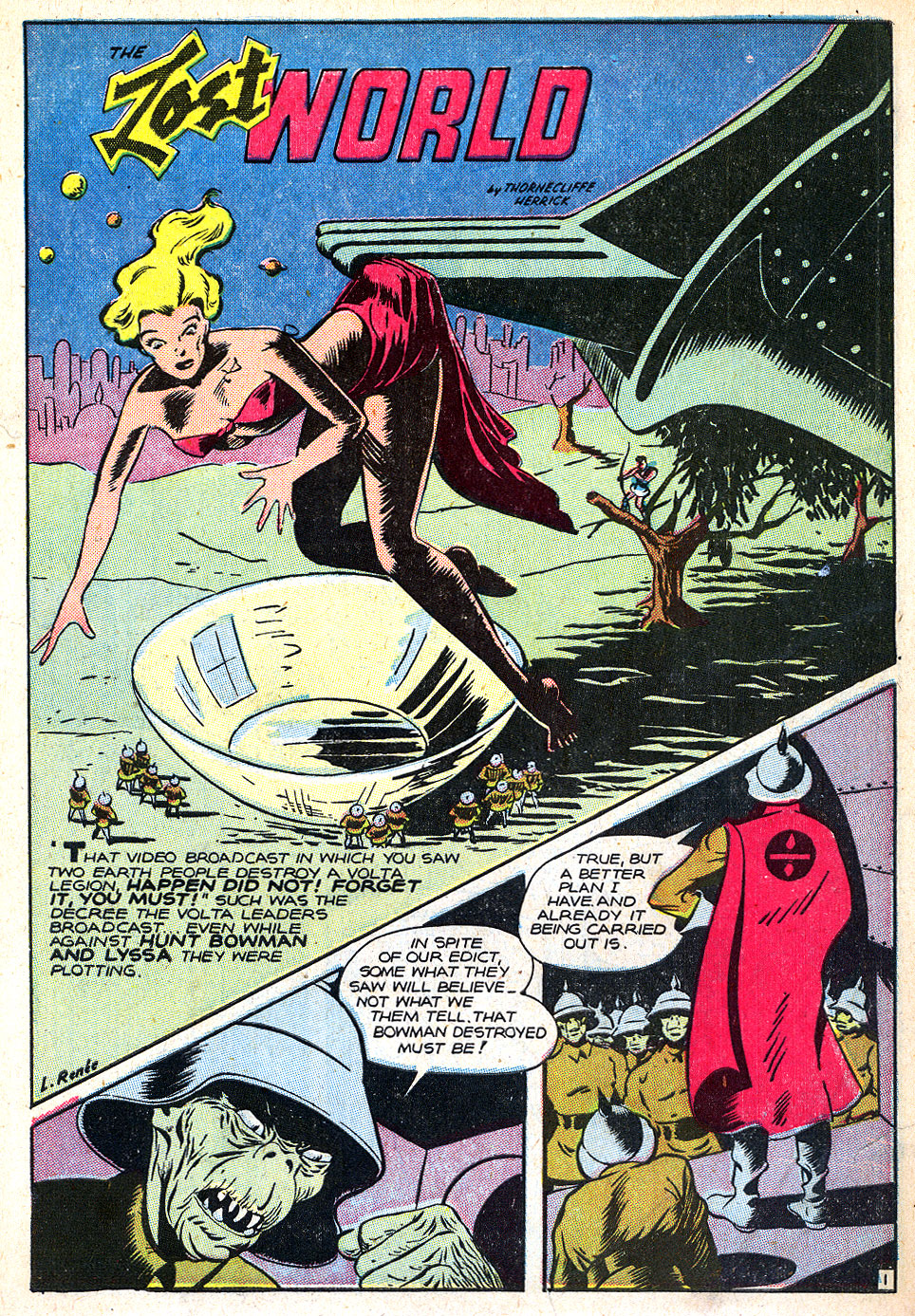 Planet Comics #47 (Fiction House), page 3. Public domain (US).
