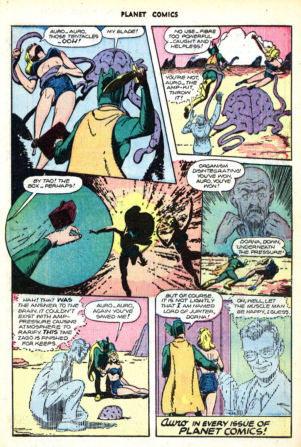 Planet Comics #47 (Fiction House), page 25. Public domain (US).