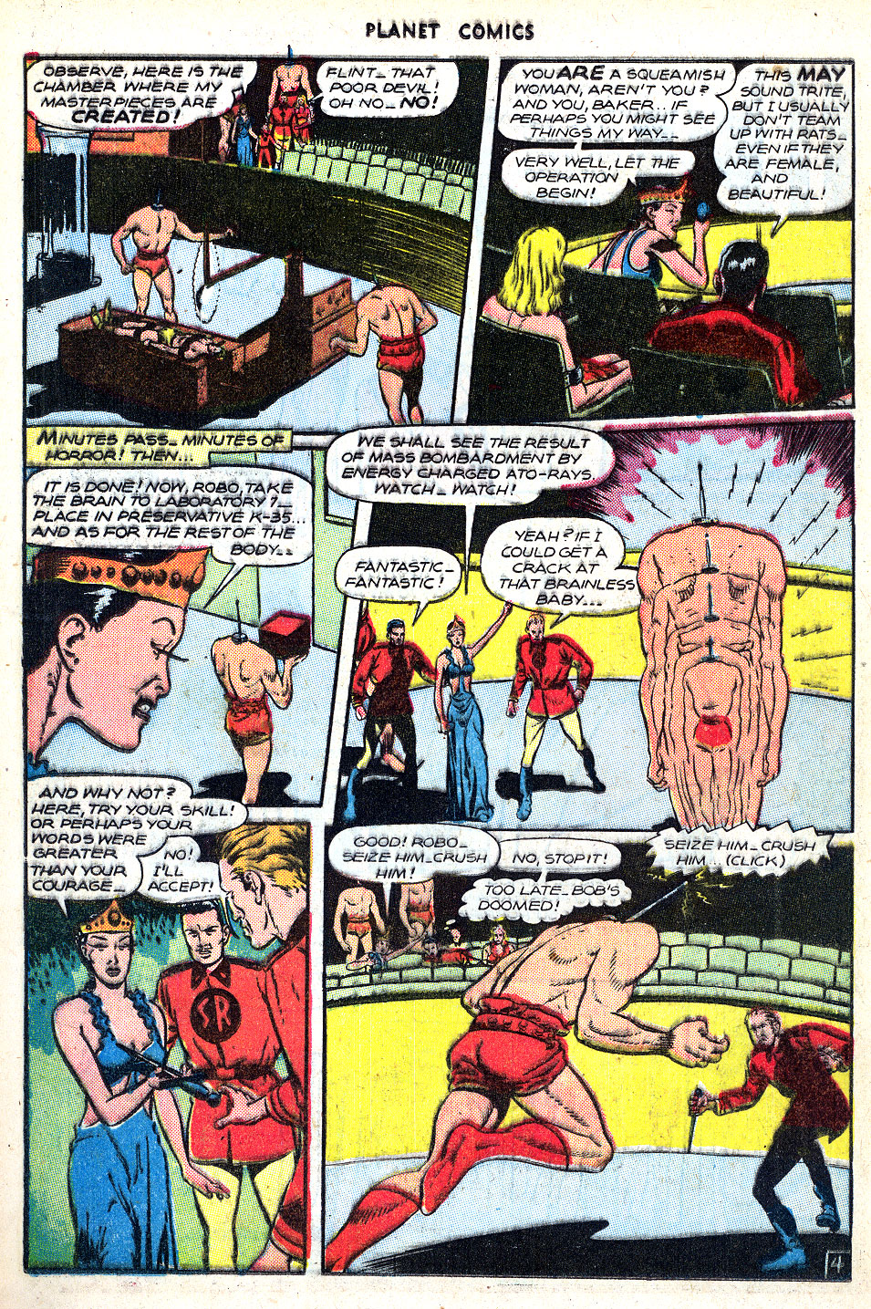 Planet Comics #47 (Fiction House), page 30. Public domain (US).