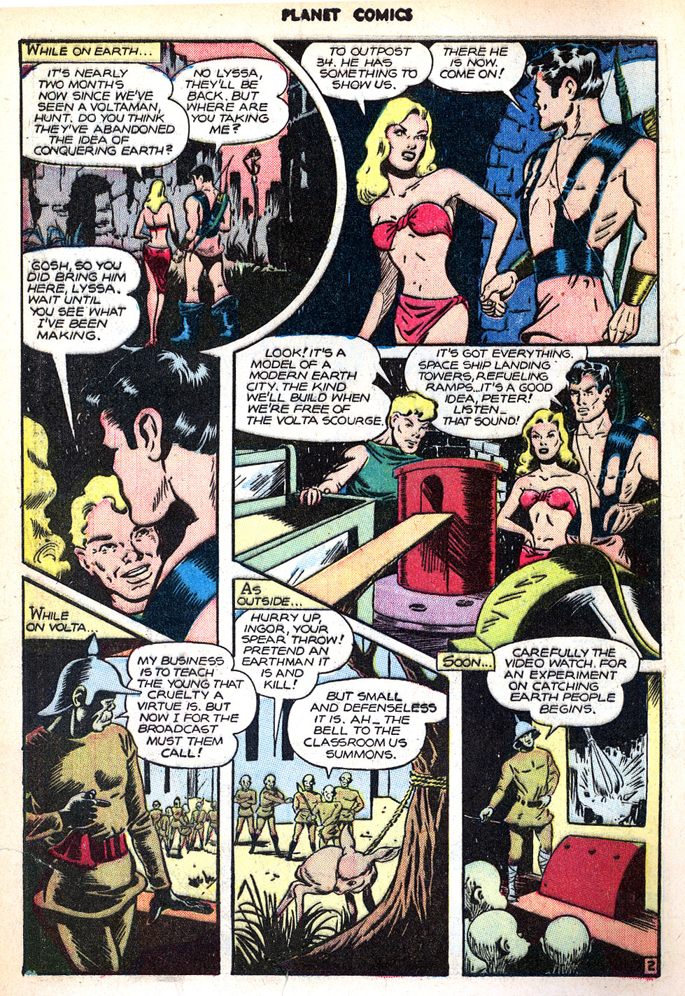 Planet Comics #47 (Fiction House), page 4. Public domain (US).