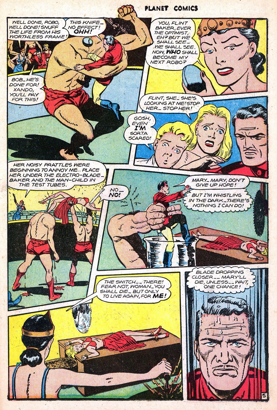 Planet Comics #47 (Fiction House), page 31. Public domain (US).