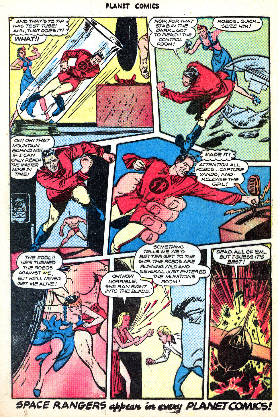Planet Comics #47 (Fiction House), page 32. Public domain (US).