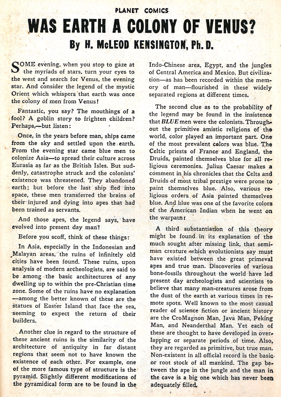Planet Comics #47 (Fiction House), page 33. Public domain (US).