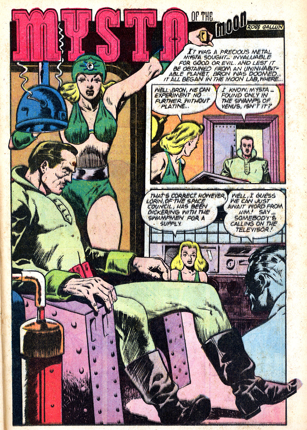 Planet Comics #47 (Fiction House), page 35. Public domain (US).