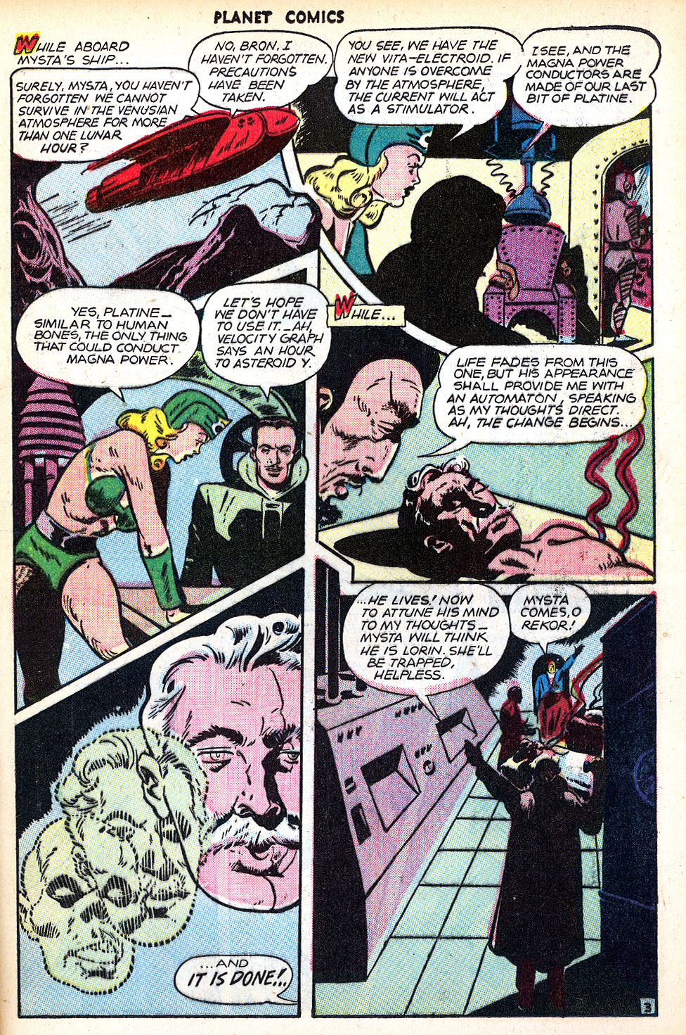 Planet Comics #47 (Fiction House), page 37. Public domain (US).