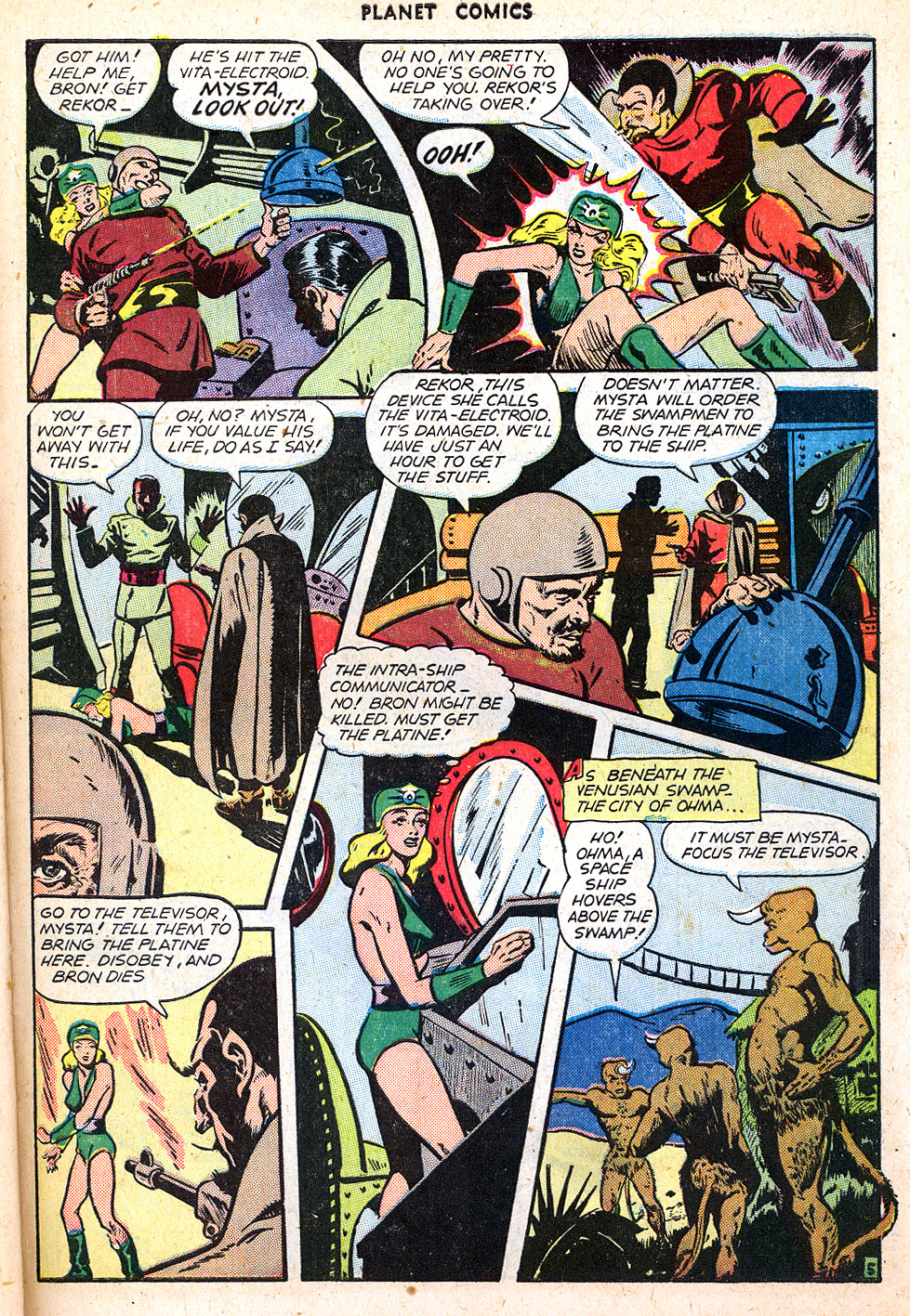 Planet Comics #47 (Fiction House), page 39. Public domain (US).