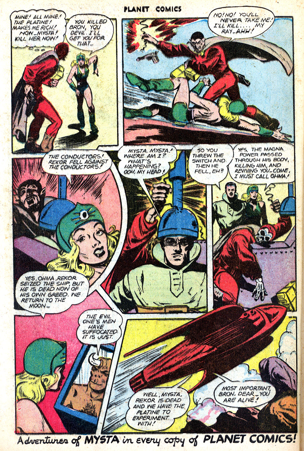 Planet Comics #47 (Fiction House), page 42. Public domain (US).